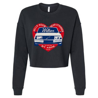 Hello Again Dear Stranger Willson Car By Ashe Cropped Pullover Crew