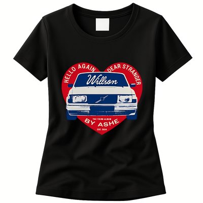 Hello Again Dear Stranger Willson Car By Ashe Womens T-Shirt