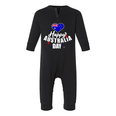 Happy Australia Day Funny Gift Infant Fleece One Piece