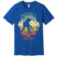 Hockey Aunt Distressed Vintage Ice Hockey Gift Premium T-Shirt