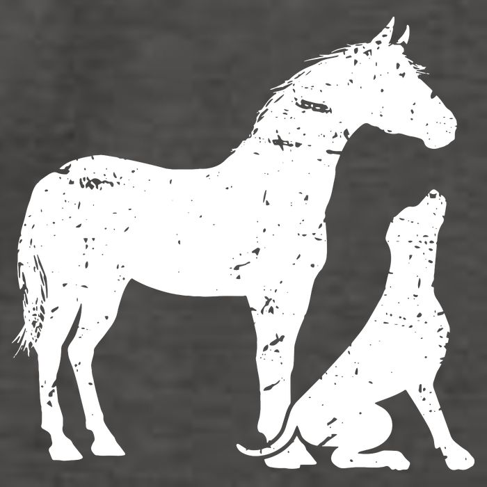 HORSE And DOG Motif For Women And Men Horse Dog Lover Vector Backpack