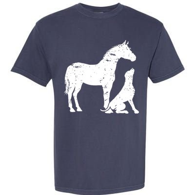 HORSE And DOG Motif For Women And Men Horse Dog Lover Garment-Dyed Heavyweight T-Shirt