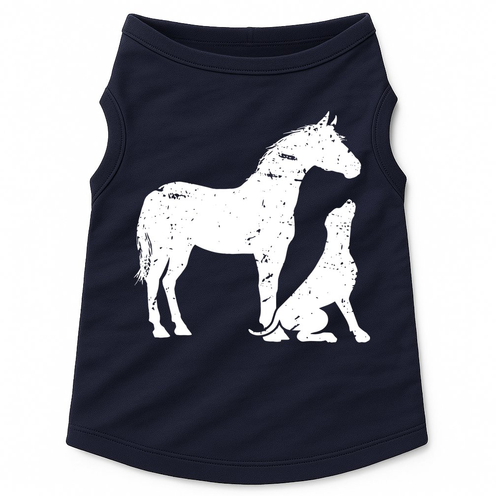HORSE And DOG Motif For Women And Men Horse Dog Lover Doggie Tank