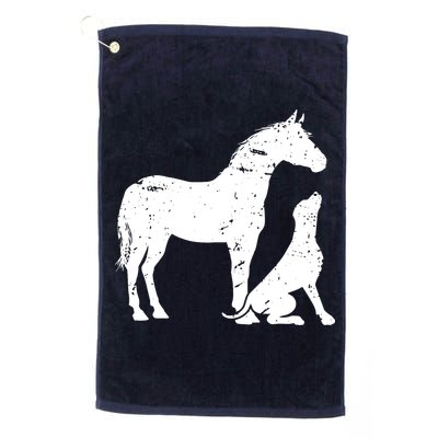 HORSE And DOG Motif For Women And Men Horse Dog Lover Golf Towel