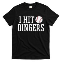 Hit a Dinger Funny Baseball Player Home Run Fun T-Shirt