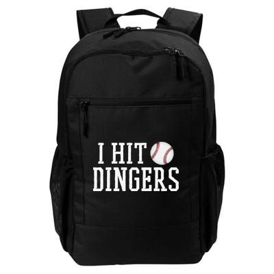 Hit a Dinger Funny Baseball Player Home Run Fun Backpack