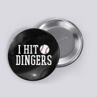 Hit a Dinger Funny Baseball Player Home Run Fun Button