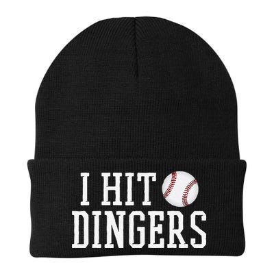 Hit a Dinger Funny Baseball Player Home Run Fun Beanie