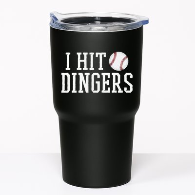 Hit a Dinger Funny Baseball Player Home Run Fun Tumbler