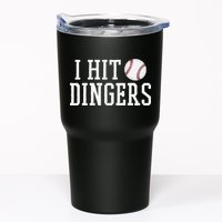 Hit a Dinger Funny Baseball Player Home Run Fun Tumbler
