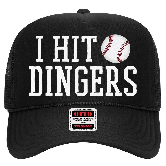 Hit a Dinger Funny Baseball Player Home Run Fun Hat
