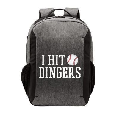 Hit a Dinger Funny Baseball Player Home Run Fun Vector Backpack