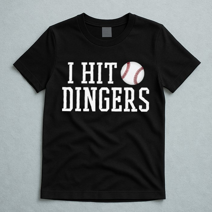 Hit a Dinger Funny Baseball Player Home Run Fun T-Shirt