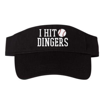 Hit a Dinger Funny Baseball Player Home Run Fun Visor
