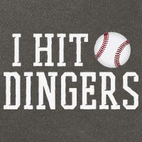 Hit a Dinger Funny Baseball Player Home Run Fun Cotton Canvas Backpack