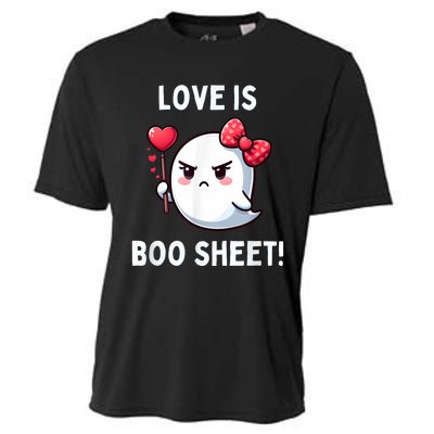 Humorous Antivalentines Day Love Is Boo Sheet Cooling Performance Crew T-Shirt