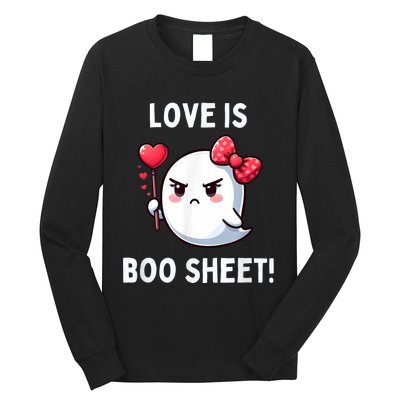 Humorous Antivalentines Day Love Is Boo Sheet Long Sleeve Shirt