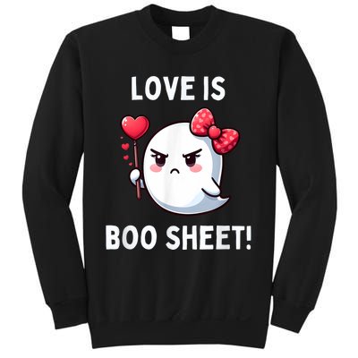 Humorous Antivalentines Day Love Is Boo Sheet Sweatshirt