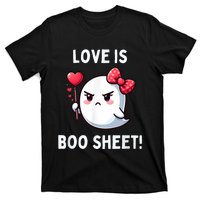 Humorous Antivalentines Day Love Is Boo Sheet T-Shirt