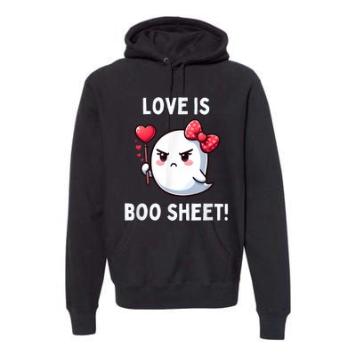 Humorous Antivalentines Day Love Is Boo Sheet Premium Hoodie