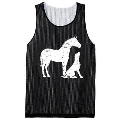 Horse And Dog Motif For Women And Men Horse Dog Lover Gift Mesh Reversible Basketball Jersey Tank