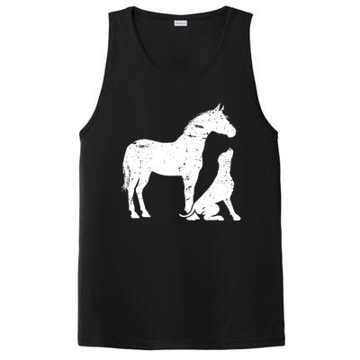 Horse And Dog Motif For Women And Men Horse Dog Lover Gift PosiCharge Competitor Tank