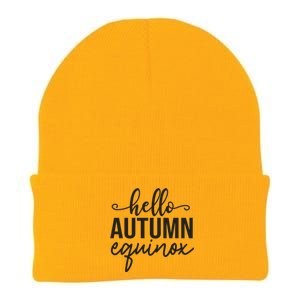 Hello Autumn Equinox Graphic Knit Cap Winter Beanie