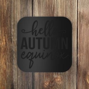 Hello Autumn Equinox Graphic Coaster