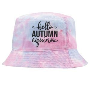 Hello Autumn Equinox Graphic Tie-Dyed Bucket Hat