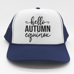 Hello Autumn Equinox Graphic Trucker Hat