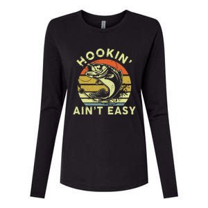 Hooking Aint Easy Women Funny Womens Cotton Relaxed Long Sleeve T-Shirt