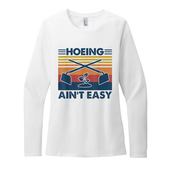 Hoeing Ain’t Easy Vintage Womens CVC Long Sleeve Shirt