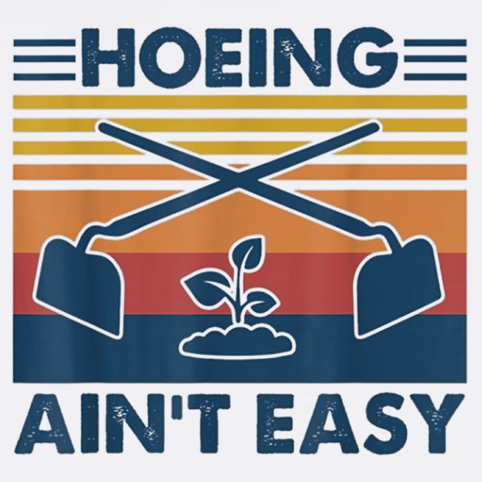 Hoeing Ain’t Easy Vintage Premium Pullover Hoodie