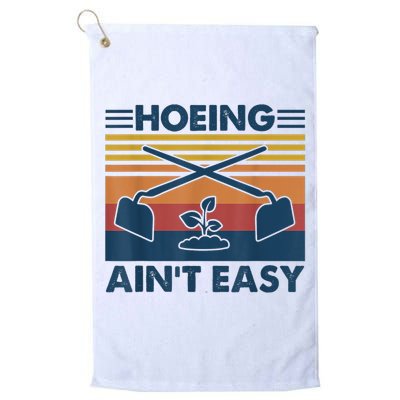 Hoeing Ain’t Easy Vintage Golf Towel