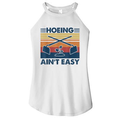 Hoeing Ain’t Easy Vintage Women’s Perfect Tri Rocker Tank