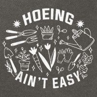 Hoeing Ain't Easy Gardening Funny Outfit for Gardeners Cotton Canvas Backpack
