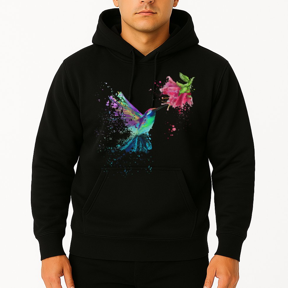 Hummingbird And Flower Bird Watcher Hummingbird Lover Hoodie