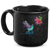 Hummingbird And Flower Bird Watcher Hummingbird Lover 15oz Campfire Ceramic Mug