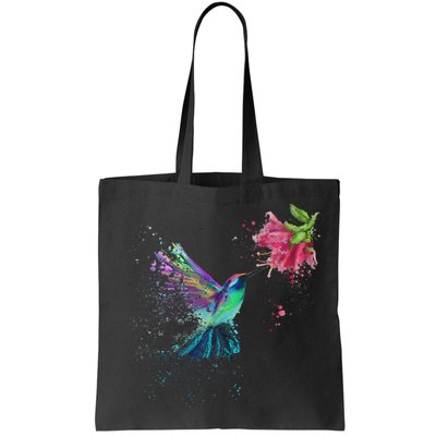 Hummingbird And Flower Bird Watcher Hummingbird Lover Bag