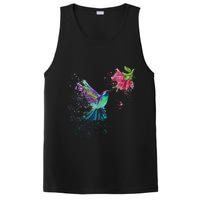 Hummingbird And Flower Bird Watcher Hummingbird Lover PosiCharge Competitor Tank