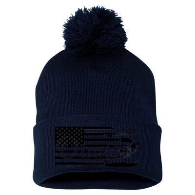 Hunting And Fishing Pom Pom 12in Knit Beanie