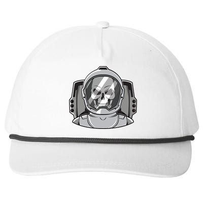 Halloween Astronaut Funny Gift Funny Gift Space Astronaut Skull Graphic Gift Snapback Five-Panel Rope Hat