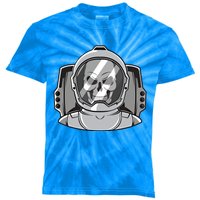 Halloween Astronaut Funny Gift Funny Gift Space Astronaut Skull Graphic Gift Kids Tie-Dye T-Shirt