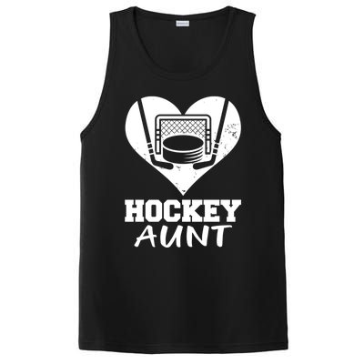 Hockey Aunt Funny Hockey Heart Gift PosiCharge Competitor Tank