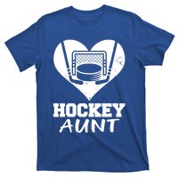 Hockey Aunt Funny Hockey Heart Gift T-Shirt