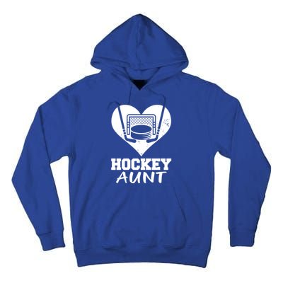 Hockey Aunt Funny Hockey Heart Gift Tall Hoodie