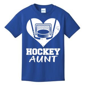 Hockey Aunt Funny Hockey Heart Gift Kids T-Shirt