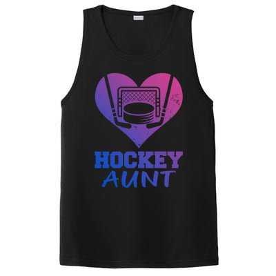 Hockey Aunt Funny Hockey Heart Gift PosiCharge Competitor Tank