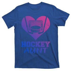 Hockey Aunt Funny Hockey Heart Gift T-Shirt