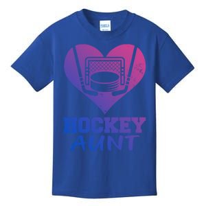 Hockey Aunt Funny Hockey Heart Gift Kids T-Shirt